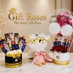 Balloon bouquet & Chocolate With Flower