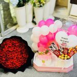 Luxury Balllon Bouquet & 100 Rose