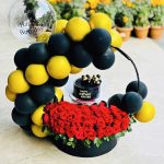 Luxury Balloon bouquet with cake & Flower