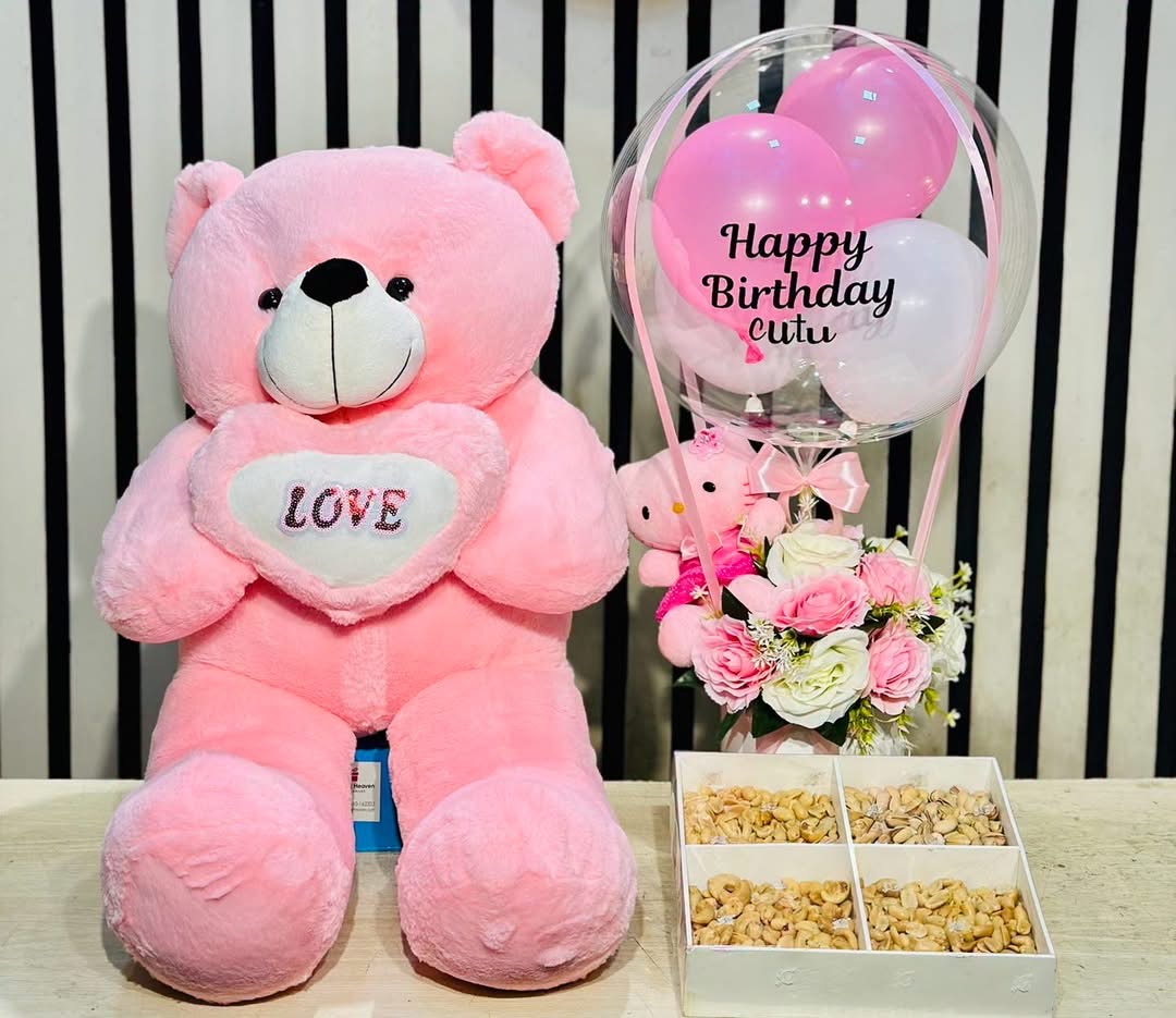 IMG_7409 Nuts | Balloon bouquet | 3 Feet Teddy - Image 1