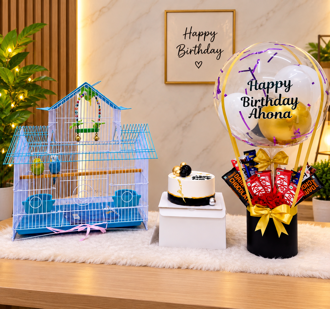 0C3ACC4E-9D80-4588-910E-A33DB4D7F200 Premium Birthday Gift Combo – Love Birds Surprise - Image 1